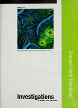 Cover of Investigations in number, data, and space