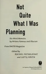 Cover of Not quite what I was planning