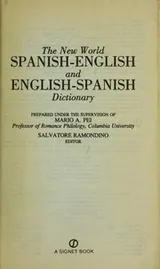 Cover of The New World Spanish-English and English-Spanish dictionary