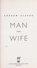 Cover of Man and wife