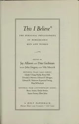 Cover of This I believe