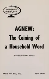 Cover of Agnew: the coining of a household word