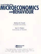Cover of Microeconomics and behaviour