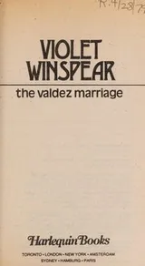 Cover of The Valdez Marriage