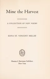 Cover of Mine the harvest