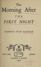 Cover of The morning after the first night