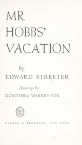 Cover of Mr. Hobbs' vacation