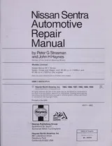 Cover of Nissan automotive repair manual