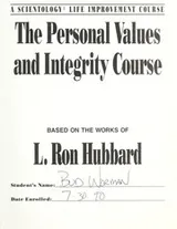 Cover of The personal values and integrity course