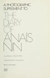 Cover of A photographic supplement to The diary of Anais Nin