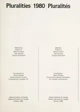 Cover of Pluralities, 1980 =
