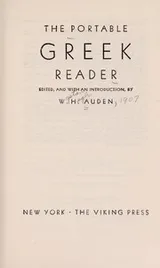 Cover of The portable Greek reader