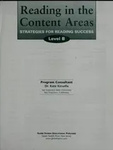 Cover of Reading in the Content Areas - Strategies for Reading Success - Level B