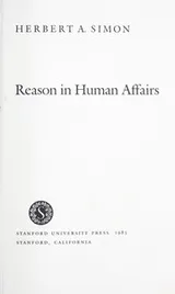 Cover of Reason in human affairs