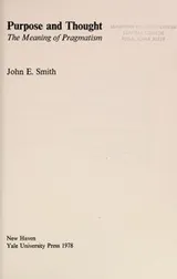 Cover of Purpose and thought