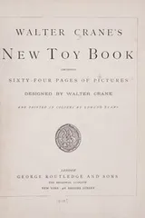 Cover of Walter Crane's New toy book