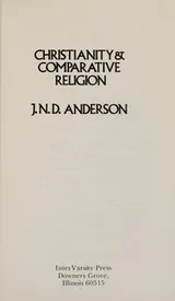 Cover of Christianity and comparative religion