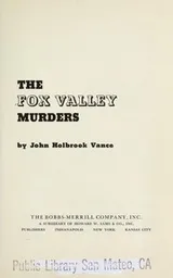 Cover of The Fox Valley murders