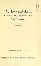 Cover of Of law and men