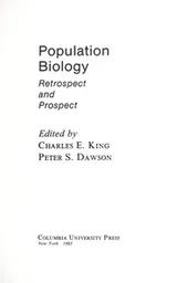 Cover of Population Biology