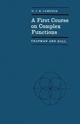 Cover of A first course on complex functions