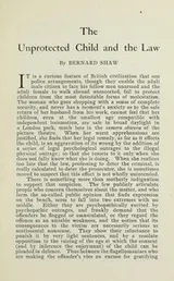 Cover of The unprotected child and the law
