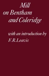 Cover of Mill on Bentham and Coleridge