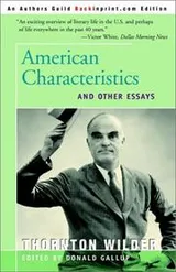 Cover of American Characteristics