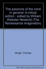 Cover of The passions of the mind in general