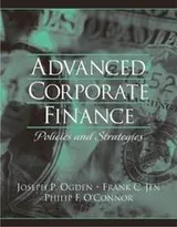 Cover of Advanced corporate finance