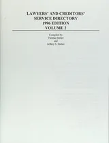 Cover of Lawyers and Creditors Service Directory, 1995 (Business Practice Library)