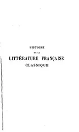 Cover of Histoire de la littérature, française classique (1515-1830)
