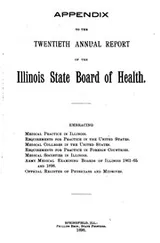 Cover of Annual Report of the Illinois State Board of Health