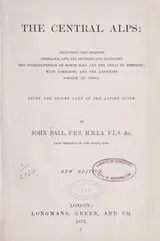 Cover of The Central Alps
