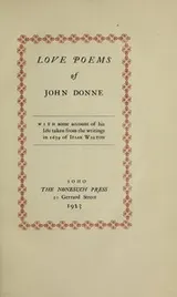 Cover of Love poems of John Donne