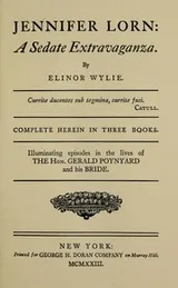 Cover of Jennifer Lorn, a sedate extravaganza