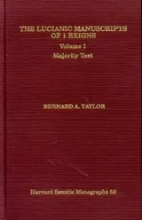 Cover of The Lucianic Manuscripts of 1 Reigns