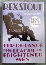 Cover of Fer-De-Lance and The League of Frightened Men (LARGE PRINT) by Rex Stout (2008-05-03)