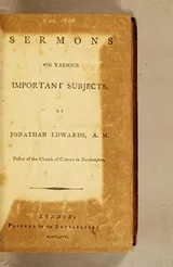 Cover of Sermons on various important subjects. By Jonathan Edwards, ..