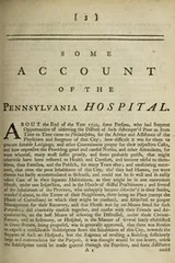 Cover of Some account of the Pennsylvania Hospital