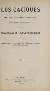 Cover of Los caciques