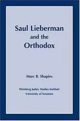 Cover of Saul Lieberman and the Orthodox