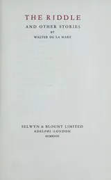 Cover of The riddle, and other stories