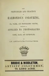 Cover of The principles and practice of harmonious colouring
