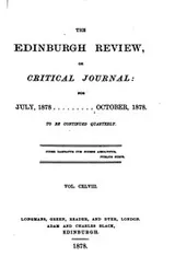 Cover of The Edinburgh Review: Or Critical Journal