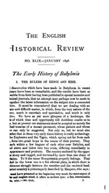 Cover of The English Historical Review