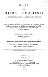 Cover of Hints for Home Reading: A Series of Chapters on Books and Their Use
