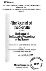 Cover of Journal of the Senate of the United States of America