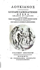 Cover of Luciani Samosatensis Opera Graece et Latine: : ad editionem Tiberii ...