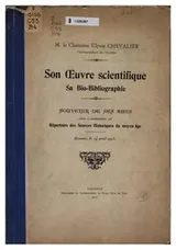 Cover of M. le chanoine Ulysse Chevalier